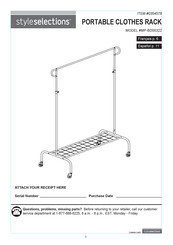 Style selections 0354578 Assembly Instructions Manual
