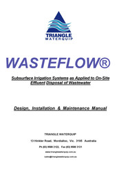 TriangleTube WASTEFLOW Installation & Maintenance Manual