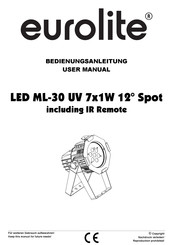 EuroLite ML-30 User Manual