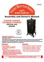 Landmann Great Outdoors Smoky Mountain 3495GW Assembly And Owner's Manual
