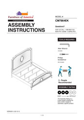 Furniture of America Aalok CM7864EK Assembly Instructions Manual