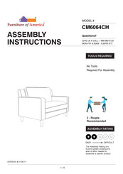 Furniture of America CM6064CH Assembly Instructions Manual