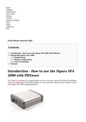 Sipura Technology SPA 2000 Manual