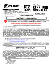 Clam 116611 Manual