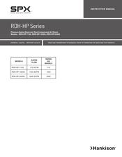 SPX RDH-HP Series Instruction Manual