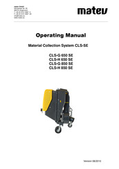 matev CLS-H 850 SE Operating Manual