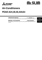 Mitsubishi Electric PEAD-A36AA4 Operation Manual
