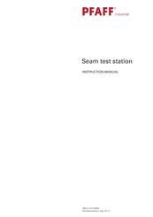 Pfaff Industrial Seam Instruction Manual