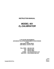 Teledyne 401 Instruction Manual
