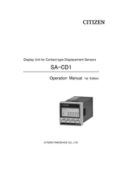 Citizen SA-CD1 Operation Manual
