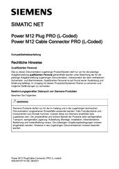 Siemens Power M12 Cable Connector PRO Compact Operating Instructions