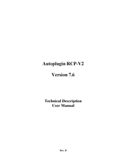 Volvo Autoplugin RCP-V2 User Manual