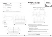 Homechoice Utah 1-Seater Couch Assembly Instruction