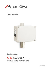 Atest Gaz Alpa EcoDet XT User Manual