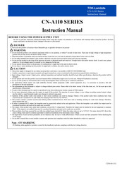 TDK-Lambda CN100A Instruction Manual