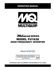 MULTIQUIP Mikasa FU162A Operation Manual