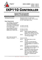 impro IXP905-1-0-GB-02 Installation Manual