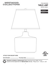 LOWES Westwood collections 30461 Assembly Instructions Manual