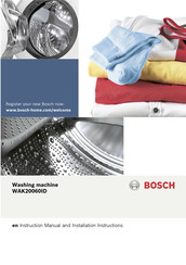 Bosch WAK20060ID Instruction Manual And Installation Instructions