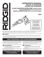 RIDGID R864 Operator's Manual