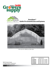 FarmTek Growers Supply GrowSpan Gothic Pro 106308D Assembly Instructions Manual