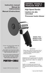 Porter-Cable PTS2 Instruction Manual