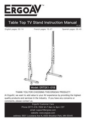 ErgoAV ERTSX1-01B Instruction Manual