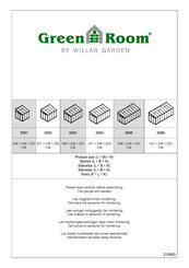 WILLAB GARDEN Green Room 3082 Assembly Instructions Manual