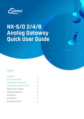 call4tel NX-S/O 8 Series Quick User Manual
