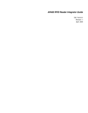 Symbol AR400 Integrator Manual