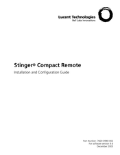 Lucent Technologies Stinger Installation And Configuration Manual