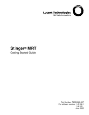 Lucent Technologies Stinger MRT-AD-36S-8E1 Getting Started Manual