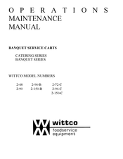 Wittco 2-150-C Operation & Maintenance Manual