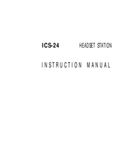 Clear-Com ICS-24 Instruction Manual