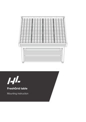 HL Display FreshGrid table Mounting Instruction