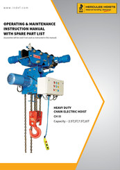 Indef CH III Operating & Maintenance Instruction Manual