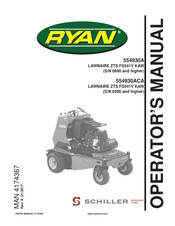 Schiller Grounds Care 554930A Operator's Manual