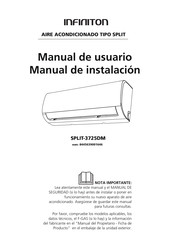 Infiniton SPLIT-3725DM Owner's Manual & Installation Manual