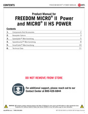 MTI FREEDOM MICRO II HS Product Manual