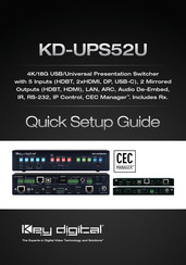 Key Digital KDUPS52USB Quick Setup Manual
