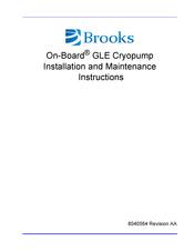 Brooks On-Board 8F Installation And Maintenance Instructions Manual