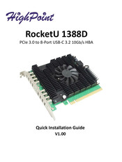 HighPoint RocketU 1388D Quick Installation Manual