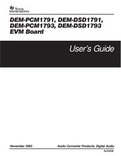 Texas Instruments DEM-DSD1791 User Manual
