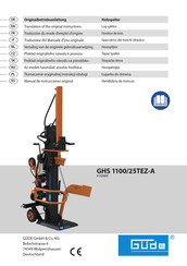 GÜDE GHS 1100/25TEZ-A Translation Of The Original Instructions