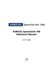 AURICAL SpeechLink 100 Reference Manual