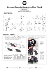Cta PAD-SCGS Instruction Manual