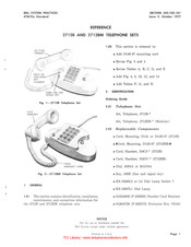 Bell System Practices 2712B Reference