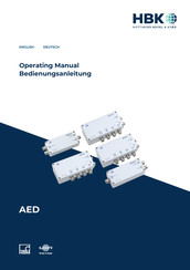 HBK AED 9501A Operating Manual