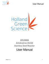 Holland Green Science Antidrastiras DS150 User Manual