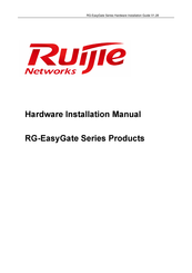Ruijie Networks RG-EG1000L Hardware Installation Manual